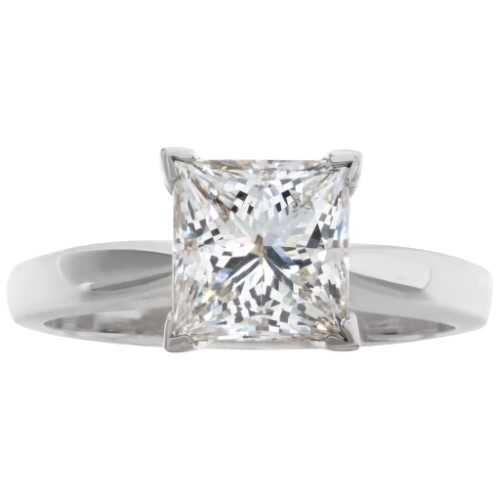 Princess cut engagement ring: sell your jewelry